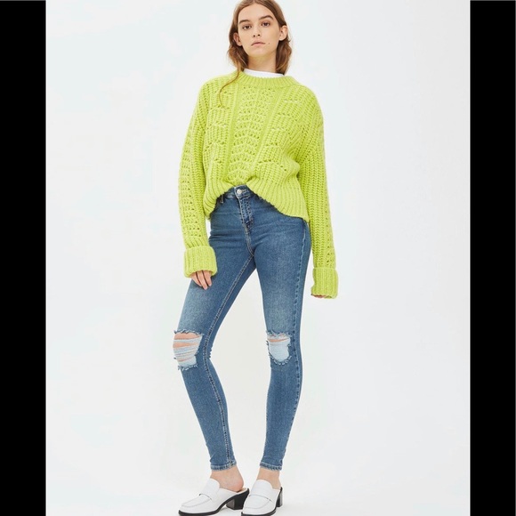 Topshop Denim - TopShop distressed Jamie Jeans